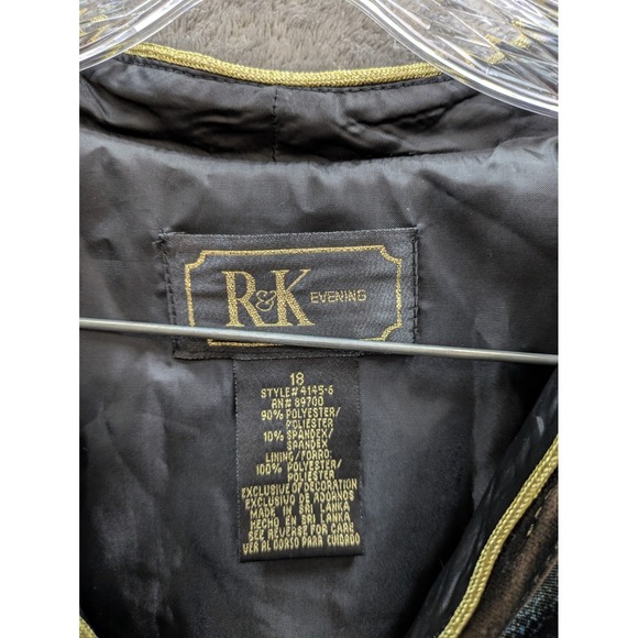 Velvet Evening Jacket Women's 18 Whimsigoth‎ Floral - Picture 2 of 6